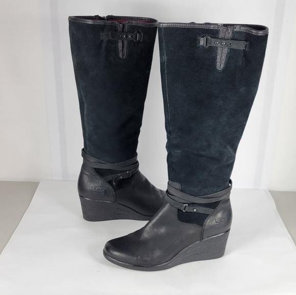 UGG Waterproof Heels Boots #594 Size 9 - Picture 2 of 16